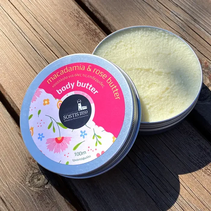 body butter roses macadamia B sostis1859